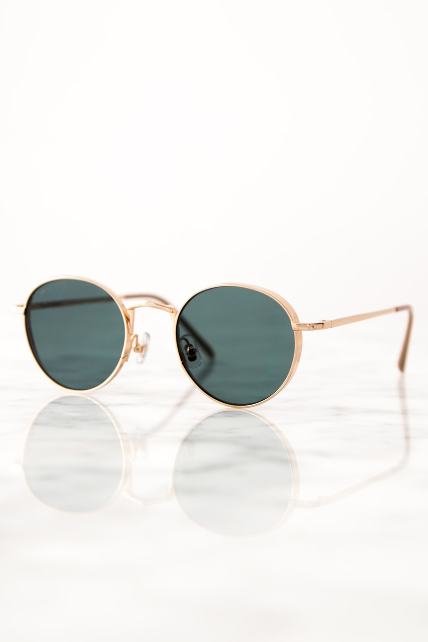 Sonnenbrille grün/gold